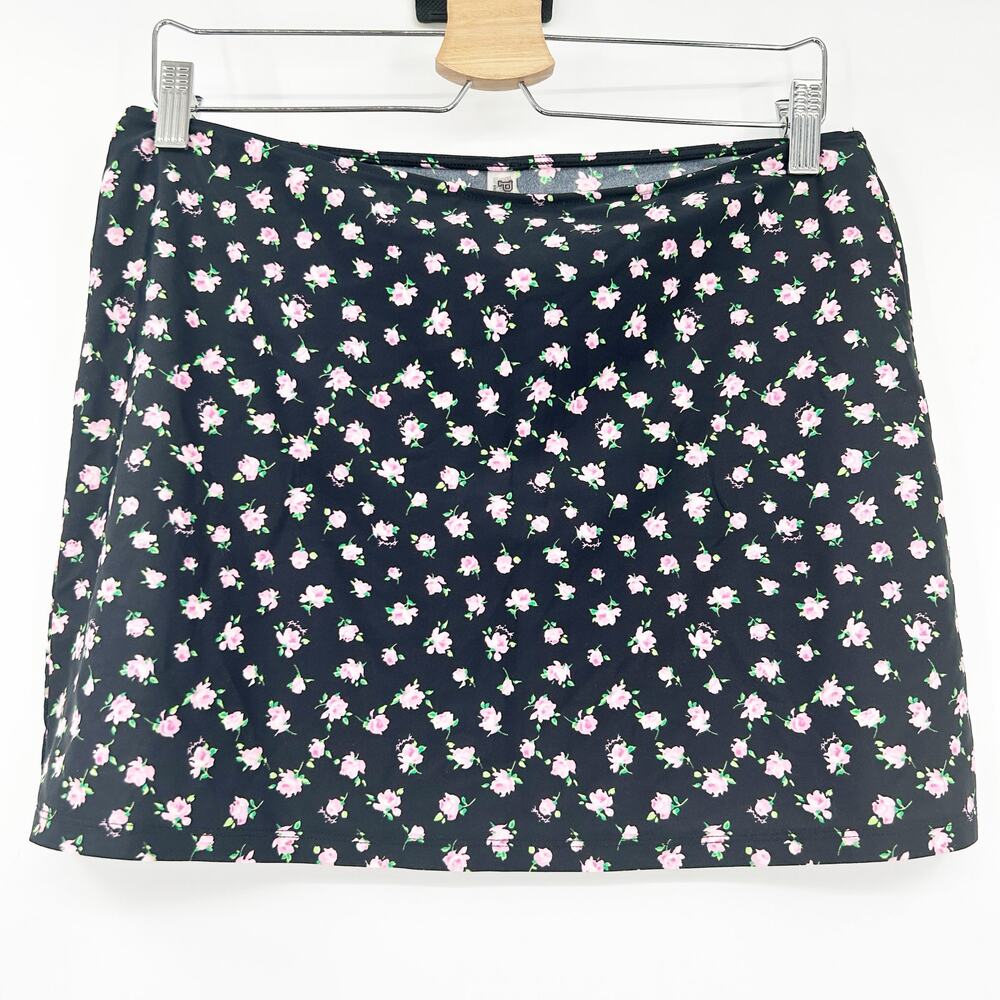 Victorias Secret VS PINK Womens Summer Beach Ditsy Floral Swim Mini Skirt Size L